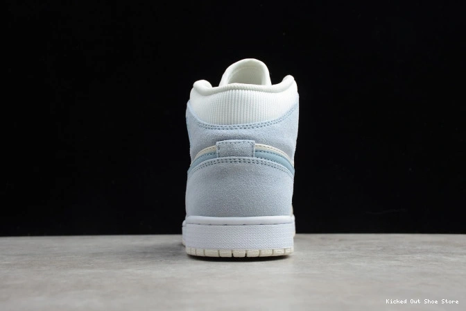 Kicked Out Shoe Store 1 Textures Air Jordan Mid Blue DA4666-100 Mixed 0717